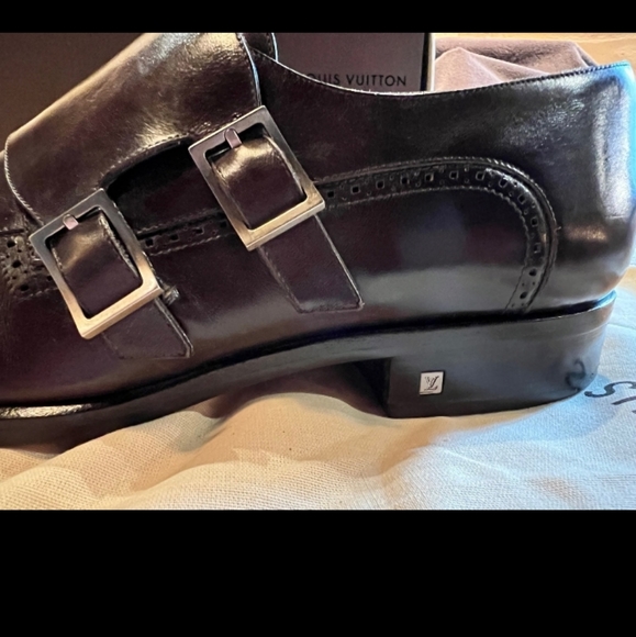 Louis Vuitton-Genuine Mens Dress Shoes-Size 9 (US)-Chocolate Brown - Picture 10 of 12